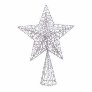 Hviezda na vianočný strom v striebornej farbe Unimasa Estrella