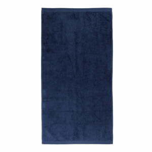 Tmavomodrý bavlnený uterák Boheme Alfa, 30 x 50 cm