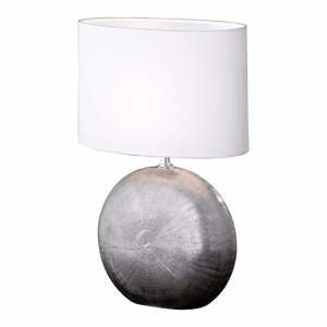 Biela stolová lampa Fischer & Honsel Foro, výška 53 cm