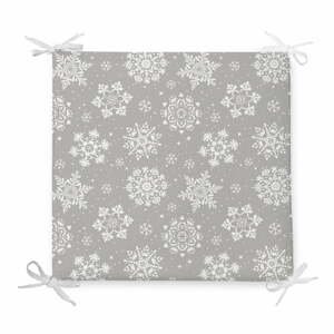 Vianočný sedák s prímesou bavlny Minimalist Cushion Covers Flakes, 42 x 42 cm