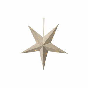 Béžová vianočná svetelná dekorácia Star Trading Velvet