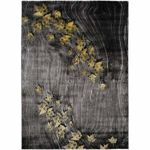 Tmavosivý koberec Universal Poet Leaf, 80 x 150 cm