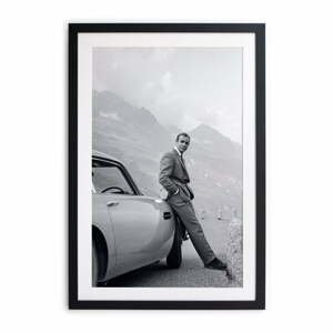Čierno-biely plagát Little Nice Things Sean Connery, 40 x 30 cm