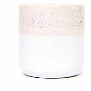 Ružovo-biely kameninová šálka ÅOOMI Dust, 400 ml