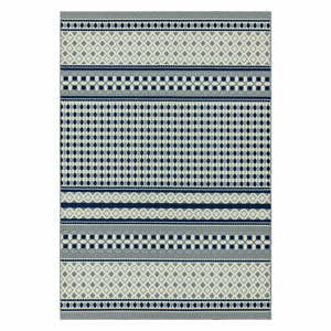 Modro-biely koberec Asiatic Carpets Antibes Geometric, 200 x 290 cm