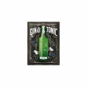 Nástenná dekoratívna ceduľa Postershop Gin & Tonic