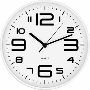 Biele nástenné hodiny Postershop Classic, ø 25 cm