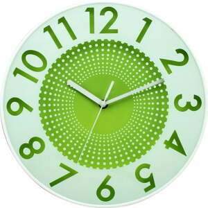 Zelené nástenné hodiny Postershop Infinity, ø 30 cm