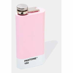 Ružová ploská fľaša Pantone, 150 ml