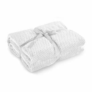 Biela deka z mikrovlákna DecoKing Henry, 70 x 150 cm