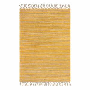 Žltý jutový koberec Flair Rugs Equinox, 160 x 230 cm