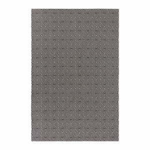 Čierny bavlnený koberec Flair Rugs Pappel, 192 x 290 cm