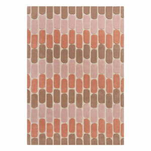 Oranžový vlnený koberec Flair Rugs Fossil, 160 x 230 cm