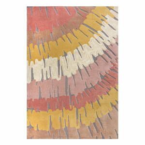 Ružovo-žltý koberec Flair Rugs Woodgrain, 160 x 230 cm
