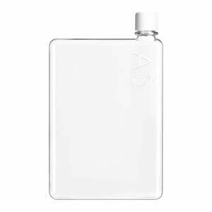 Ploská fľaša s bielou zátkou Memobottle A5, 750 ml