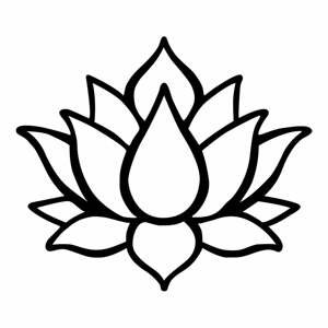Čierna nástenná dekorácia Tanelorn Lotus