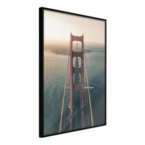 Plagát v ráme Artgeist Bridge in San Francisco I, 40 x 60 cm