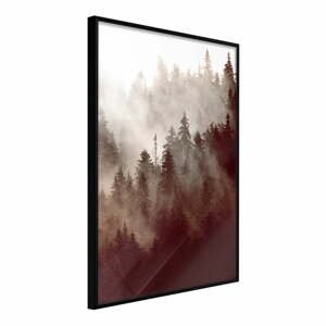 Plagát v ráme Artgeist Forest Fog, 20 x 30 cm