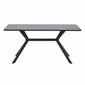 Čierny jedálenský stôl WOOOD Bruno, 200 x 90 cm