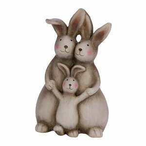 Keramická veľkonočná dekorácia Ego Dekor Bunny Family