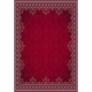 Červený koberec Vitaus Emma, 50 x 80 cm