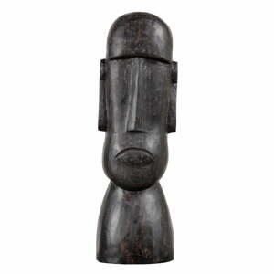 Čierna soška z mangového dreva BePureHome Idol, výška 47 cm