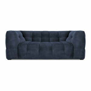 Modrá zamatová pohovka Windsor & Co Sofas Vesta, 208 cm