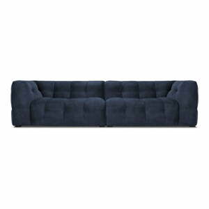 Modrá zamatová pohovka Windsor & Co Sofas Vesta, 280 cm