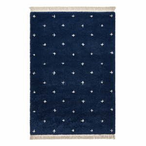 Námornícky modrý koberec Think Rugs Boho Dots, 160 x 220 cm