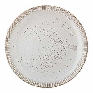 Sivo-biely kameninový tanier Bloomingville Thea, ø 27 cm