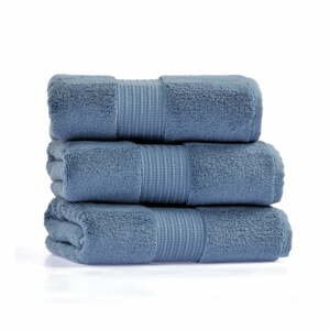 Modrý bavlnený uterák 30x50 cm Chicago – Foutastic