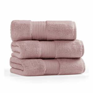 Ružový bavlnený uterák 30x50 cm Chicago – Foutastic