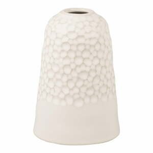 Biela keramická váza PT LIVING Carve, výška 18,5 cm