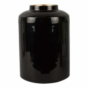 Čierna smaltovaná váza PT LIVING Grand, výška 28 cm