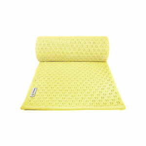 Žlutá pletená detská deka s podielom bavlny T-TOMI Summer, 80 x 100 cm