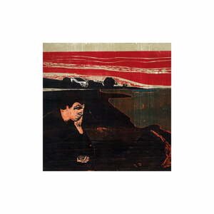 Reprodukcia obrazu Edvard Munch - Evening Melancholy I, 30 x 30 cm