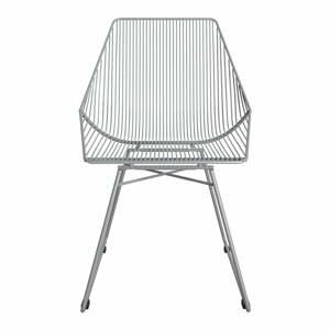 Sivá kovová stolička CosmoLiving by Cosmopolitan Ellis