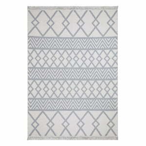 Sivo-biely bavlnený koberec Oyo home Duo, 60 x 100 cm