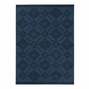 Tmavo modrý dvojvrstvový koberec Flair Rugs Eve Trellis, 170 x 240 cm