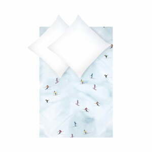 Obliečky na dvojlôžko z bavlneného perkálu Westwing Collection Kery Till Ski, 200 x 200 cm