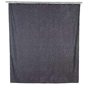 Sivý sprchový záves Wenko Deluxe, 180 × 200 cm