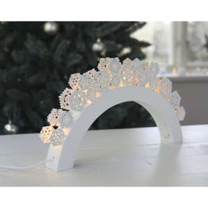 Biely LED svietnik Star Trading Fall, dĺžka 41 cm