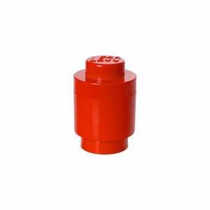 Červený úložný okrúhly box LEGO®, ⌀ 12,5 cm