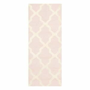 Vlnený koberec Safavieh Ava Baby Pink, 76x243 cm