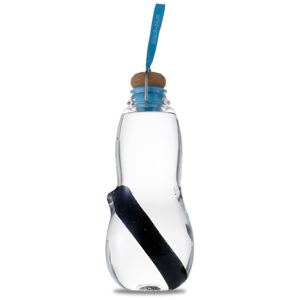 Modrá filtračná fľaša Black Bloom Eau Good s aktívnym uhlím, 800 ml