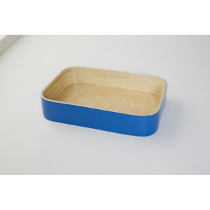 Bambusový podnos Compactor Bamboo Blue, 31 × 22 cm