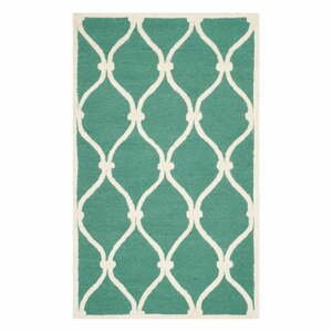Zelený vlnený koberec Safavieh Hugo, 91x152 cm
