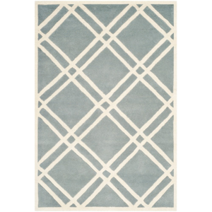 Svetlomodrý vlnený koberec Safavieh Cameron, 152 × 243 cm