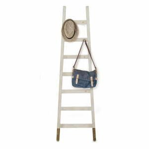 Sivý odkladací dekoratívny rebrík z borovicového dreva Surdic Gris Hielo
