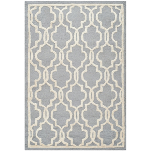 Sivý vlnený koberec Elle 121 × 182 cm